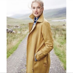 Jcrew Melton wool coat belt tie size 0P